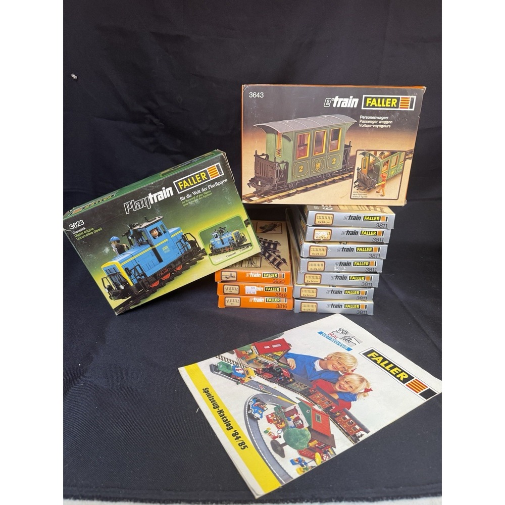 Vintage Faller Playtrain Bundle 3623 3643 Tracks 1984 Catalog NEW NOS
